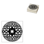 celtic knot sphere art stamp rubberstempel (Gestempeld)