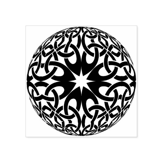celtic knot sphere art stamp rubberstempel (Afrduk)