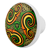 Celtic Knot Spiraal Deurknop Kasttrekker Keramische Knop (Rechts)