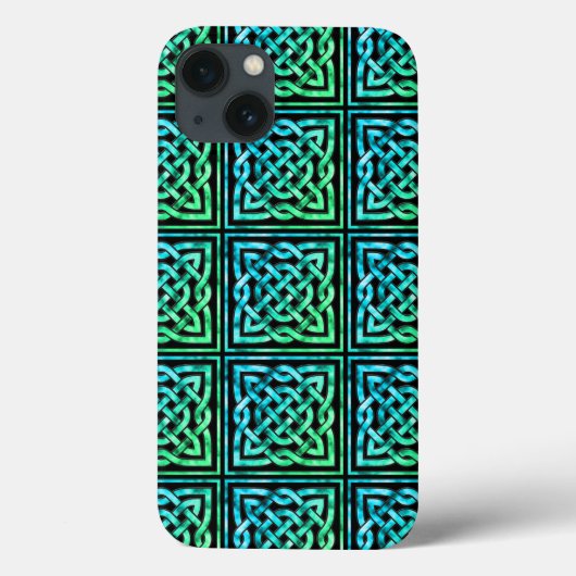 Celtic Knot - Square Blue Green Case-Mate iPhone Case (Achterkant)