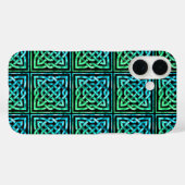 Celtic Knot - Square Blue Green Case-Mate iPhone Case (Achterkant (horizontaal))