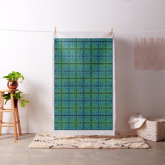 Celtic Knot - Square Pattern Fabric Stof (Voorbeeld)