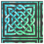 Celtic Knot - Square Pattern Fabric Stof (Close Up)