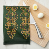 Celtic Knot Strips Theedoek (Quarter Fold)