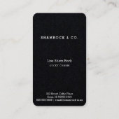 Celtic Knot Style Green Shamrock St. Patrick's Day Visitekaartje (Achterkant)