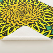 Celtic Knot Sunflower Pattern Sherpa Deken (3/4)