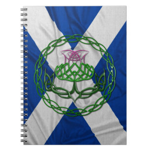 Celtic Knot Thistle and Flag Notitieboek