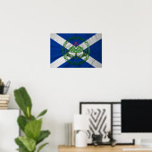 Celtic Knot Thistle and Flag Poster (Thuiskantoor)