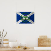 Celtic Knot Thistle and Flag Poster (Keuken)