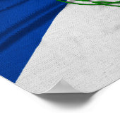 Celtic Knot Thistle and Flag Poster (Hoek)