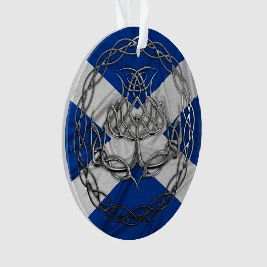 Celtic Knot Thistle Ornament (voorkant)