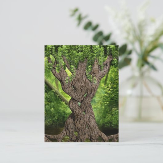 Celtic Knot Tree Briefkaart (Staand voorkant)