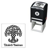 Celtic Knot Tree of Life met optionele naam Zelfinktende Stempel (In situ)