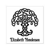 Celtic Knot Tree of Life met optionele naam Zelfinktende Stempel (Design)