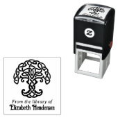 Celtic Knot Tree of Life SQ Library Boeknaam Zelfinktende Stempel (In situ)