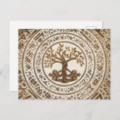 Celtic Knot Tree of life - Yggdrasil Briefkaart (Voorkant / Achterkant)