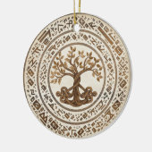 Celtic Knot Tree of life - Yggdrasil Keramisch Ornament (Links)