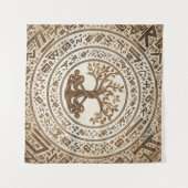 Celtic Knot Tree of life -Yggdrasil Wandkleed (Voorkant (horizontaal))