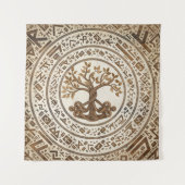 Celtic Knot Tree of life -Yggdrasil Wandkleed (Voorkant)