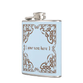 Celtic Knot Tribal Design Weathered Brown Versie Heupfles (Links)