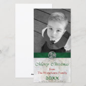 Celtic Knot Triskelion Kerstfoto Feestdagenkaart (Voorkant / Achterkant)