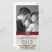 Celtic Knot Triskelion Kerstfoto Feestdagenkaart (Voorkant / Achterkant)