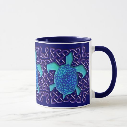 Celtic Knot Turtle (Blue)-Mokken Mok (Rechts)