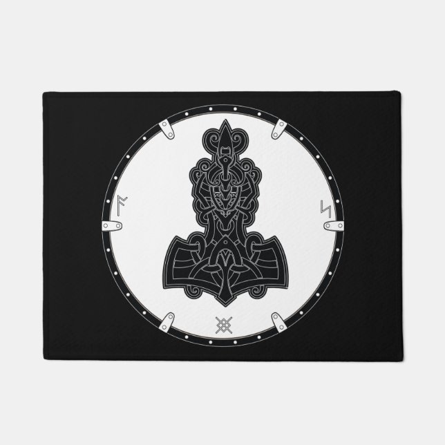 Celtic Knot Viking Shield Doormat Deurmat (Voorkant)
