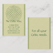 Celtic Knot Visitekaartje (Voorkant / Achterkant)