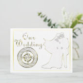 Celtic Knot Wedding Invitation Set Kaart (Staand voorkant)