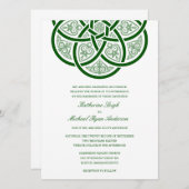 Celtic Knot Wedding Invitations Kaart (Voorkant / Achterkant)