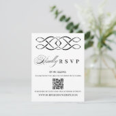 Celtic Knot Wedding RSVP Card Kaartje (Staand voorkant)
