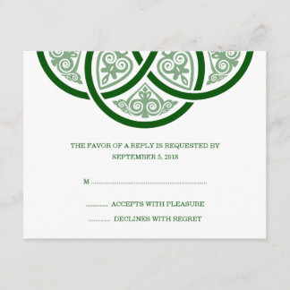 Celtic Knot Wedding RSVP-kaarten RSVP Kaartje