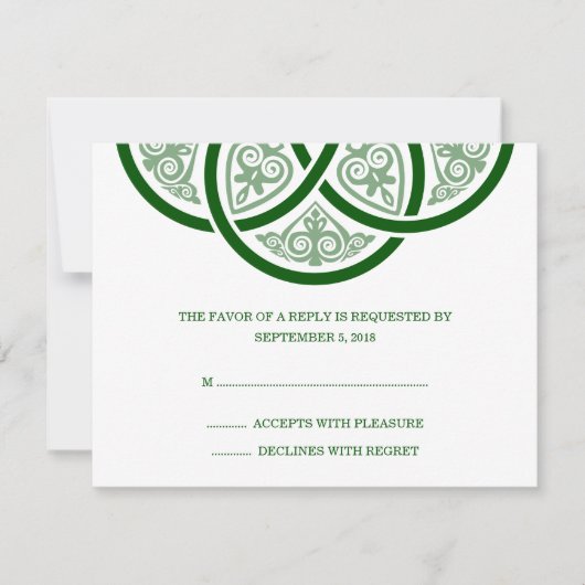 Celtic Knot Wedding RSVP-kaarten RSVP Kaartje (Voorkant)