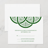 Celtic Knot Wedding RSVP-kaarten RSVP Kaartje (Voorkant / Achterkant)