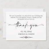 Celtic Knot Wedding Thank You Card Bedankkaart (Voorkant)