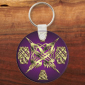 CELTIC KNOT WORD 1 ROND SLEUTELHANGER (Voorkant)