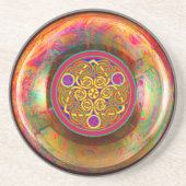 Celtic Knot Zandsteen Onderzetter (Voorkant)