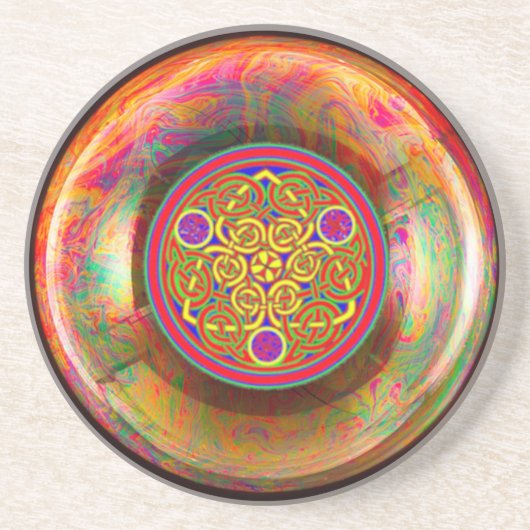 Celtic Knot Zandsteen Onderzetter (Voorkant)