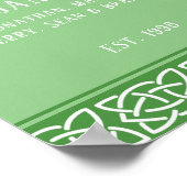 Celtic Knots Band Custom Family Poster (Hoek)