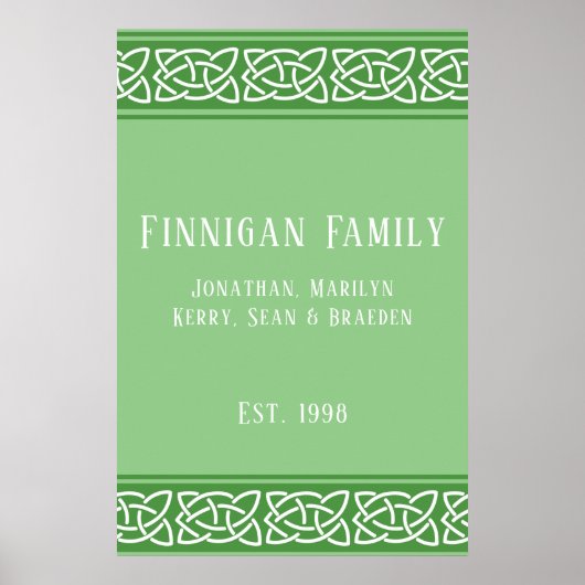 Celtic Knots Band Custom Poster (Voorkant)