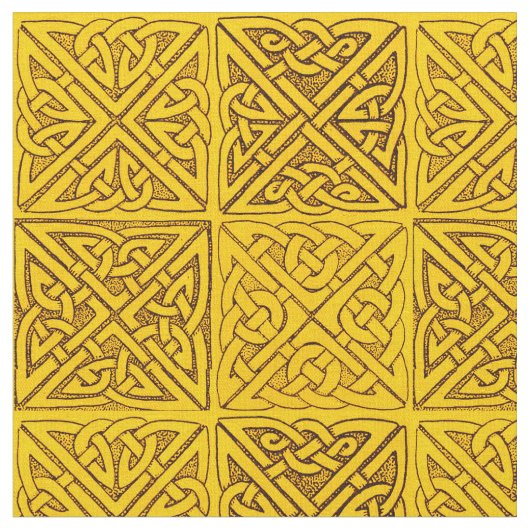 Celtic Knots in Gold Stof (Close Up)