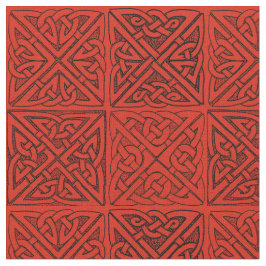 Celtic Knots in Red Stof