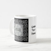Celtic Knots Silver Design Persoonlijke foto Koffiemok (Voorkant links)