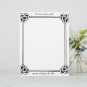 Celtic Knots Vintage kerstbrief 2009 (Staand voorkant)