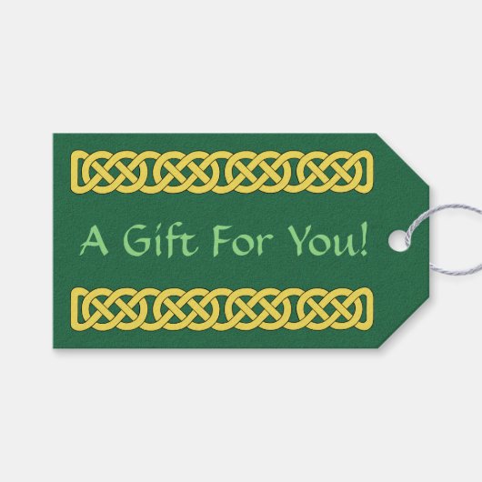 Celtic Knotwork Band Cadeaulabel (Voorkant (Horizontaal))