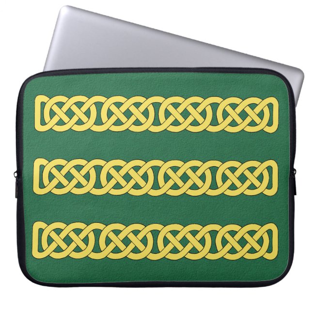 Celtic Knotwork Band Laptop Sleeve (Voorkant)