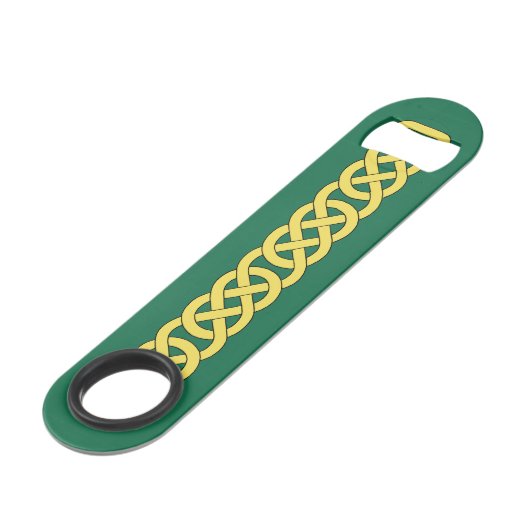 Celtic Knotwork Band Speed Flessenopener (Voorkant Gekanteld)