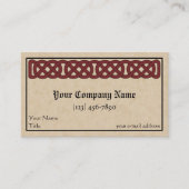 Celtic Knotwork Band Visitekaartje (Voorkant)