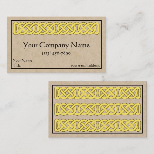 Celtic Knotwork Band Visitekaartje (Voorkant / Achterkant)